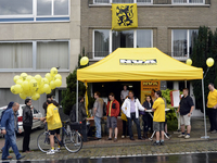 De stand van N-VA met dank aan oud-senator Bob Maes